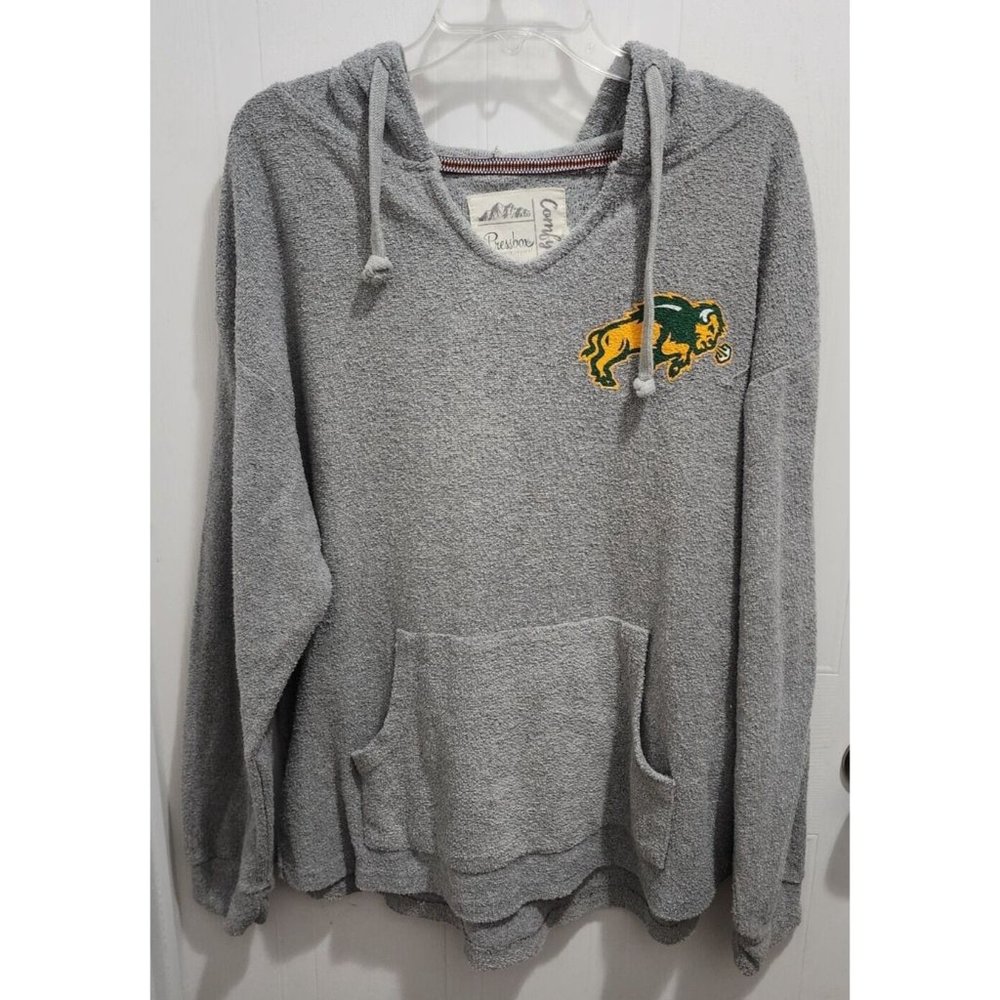 Pressbox Women’s Buffalo Sabres Pullover Hoodie Sweatshirt Terrycloth Gray Sz XL